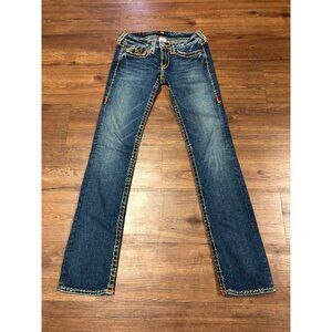 True Religion Blue Straight Leg Jeans